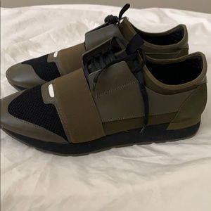 Army green Balenciaga men’s shoes